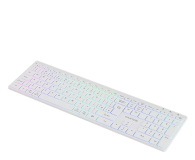 CANYON Klawiatura HKB-W11 UK/US RGB Dwa Tryby Bezprzewodowa Biała - 1348465 - zdjęcie 3